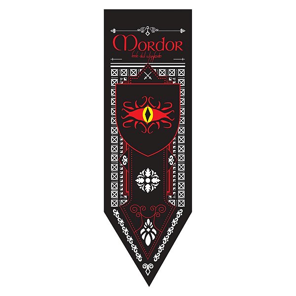 Bandeira Flâmula Mordor - O Senhor Dos Anéis