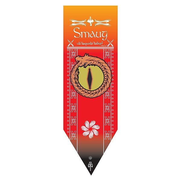 Bandeira Flâmula Smaug - O Senhor Dos Anéis