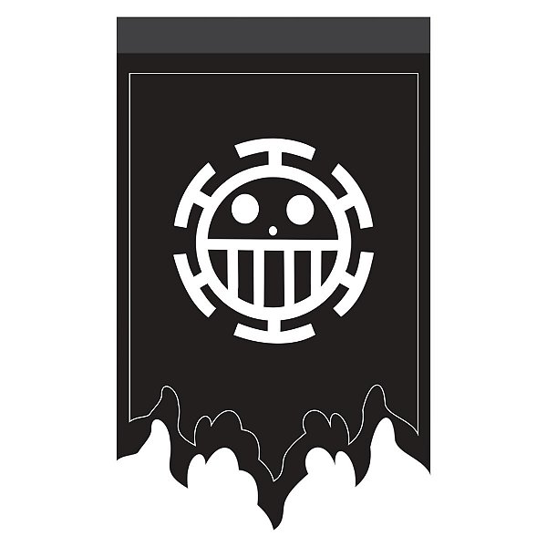 Bandeira Flâmula Trafalgar Law - One Piece