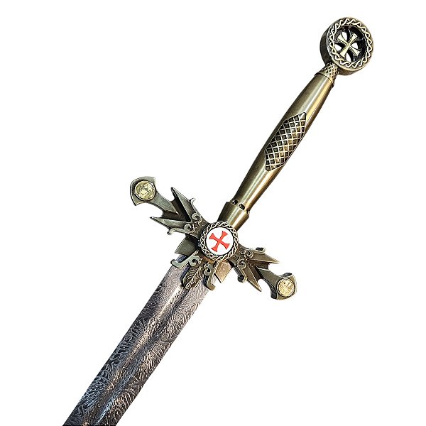 Espada Medieval Templária Cruz de Malta em Aço
