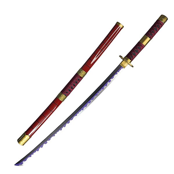 Katana Sandai Roronoa Zoro One Piece com Lâmina de Bambu