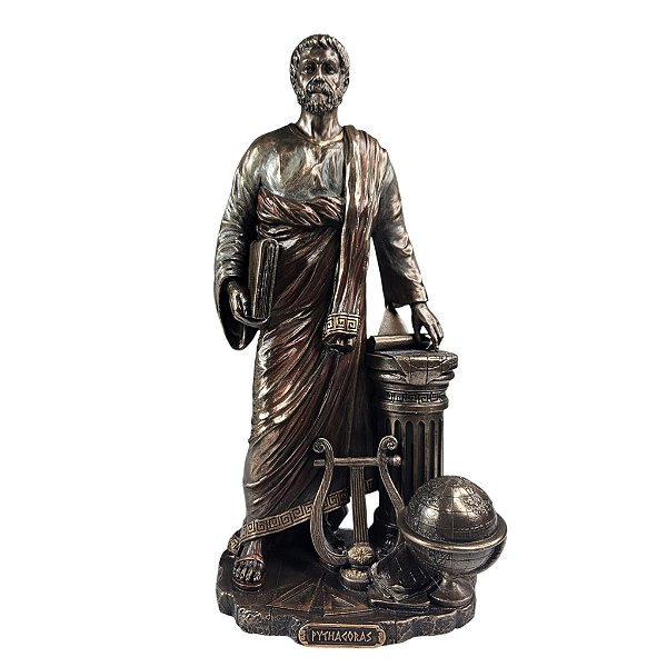 Estátua Pitágoras Matemático Filósofo Grego