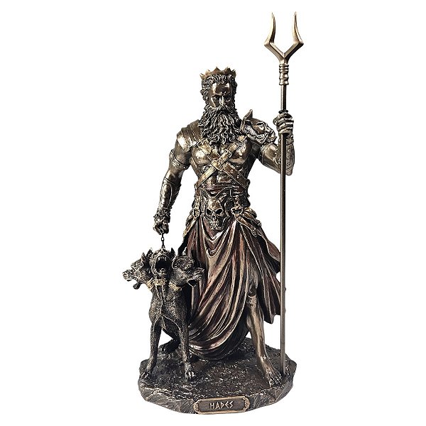 Estátua Resina Hades Mitologia Grega