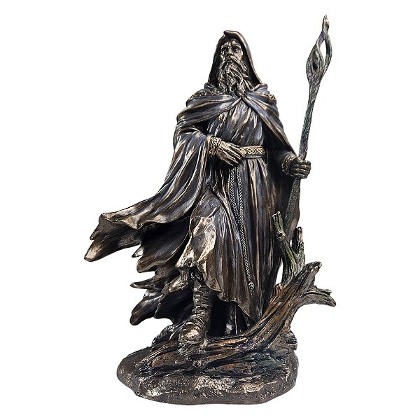 Estátua Mago Merlin Mística