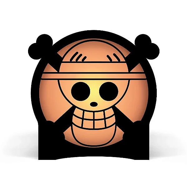 Luminária Em Mdf One Piece Caveira