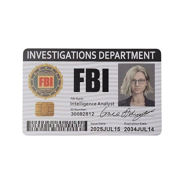 Cartão FBI Grace Ashcroft Residente Evil Requiem