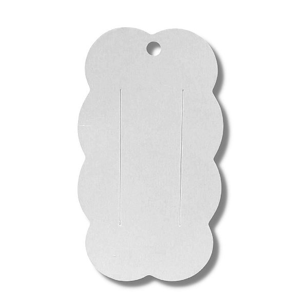 Cartela Tag Nuvem Grande para Hair Clips e Presilhas | 50 unidades