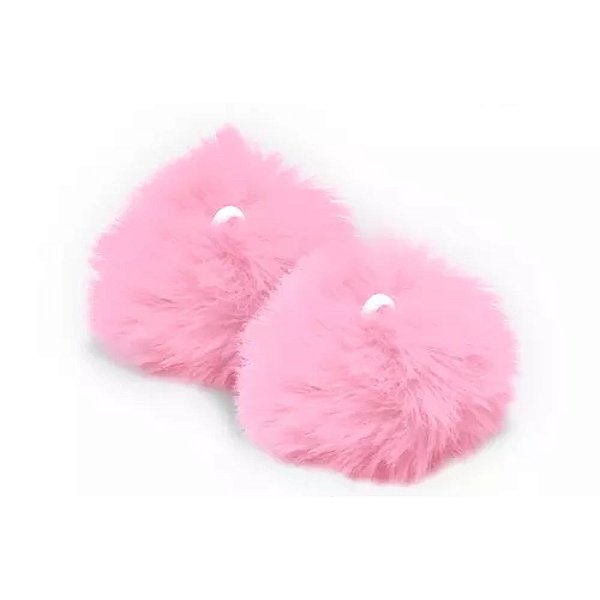 Pompom Pelúcia 70mm | Rosa Bebê