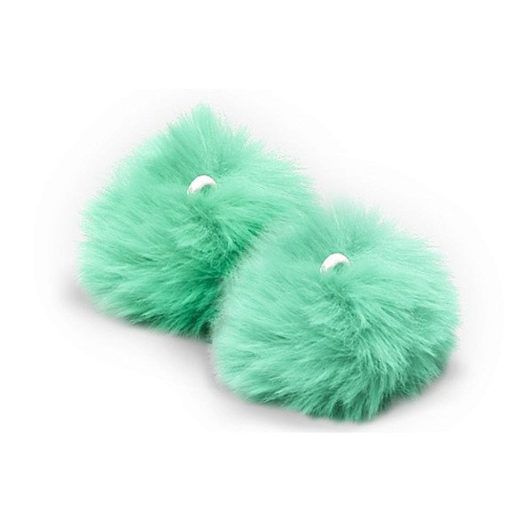 Pompom Pelúcia 70mm | Verde Água