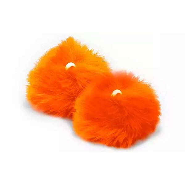 Pompom Pelúcia 50mm | Laranja Neon