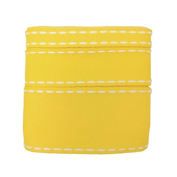 Kit Fita Jeans SINIMBU Pespontada | Amarelo Pesponto Branco