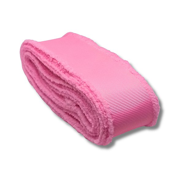 Fita de Gorgurão YAMA com Borda Desfiada Nº9 (38mm) | 5 metros | Cor: 155 Geranium Pink