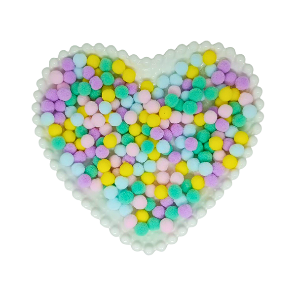 Pompom Mini 10mm C/ 100 unidades | Cor: Candy Colors