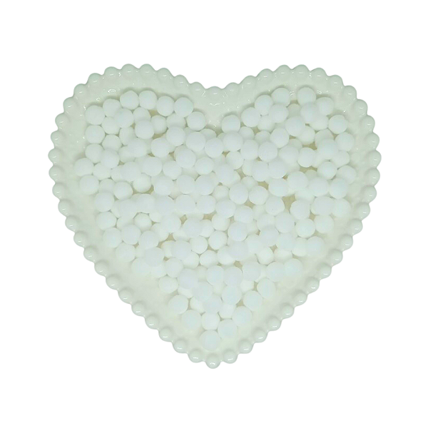 Pompom Mini 10mm C/ 100 unidades | Cor: Branco