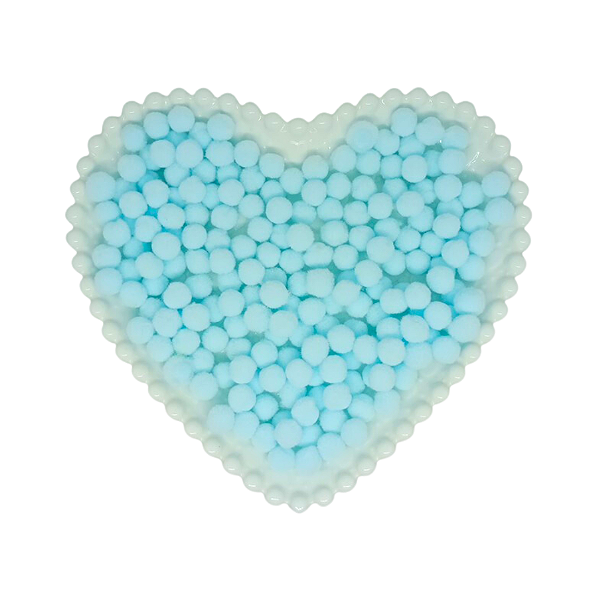 Pompom Mini 10mm C/ 100 unidades | Cor: Azul Candy