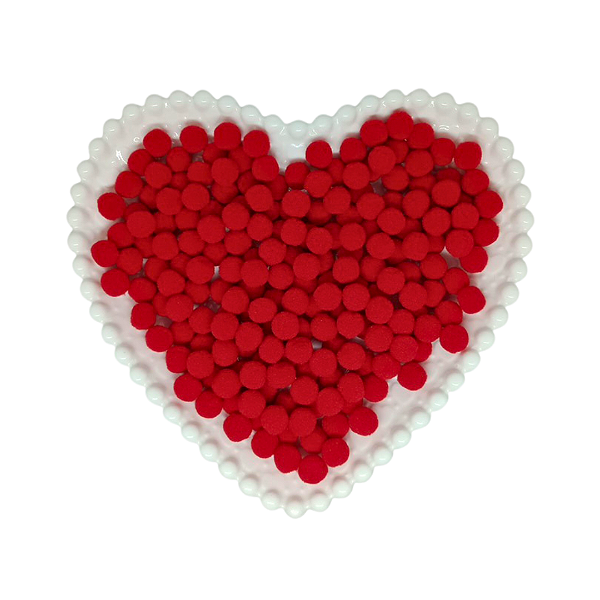 Pompom Mini 10mm C/ 100 unidades | Cor: Vermelho