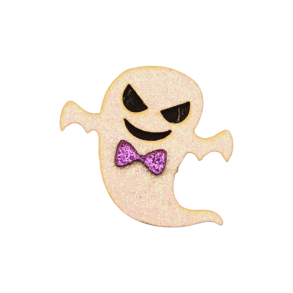 Aplique Fantasma Halloween Glitter