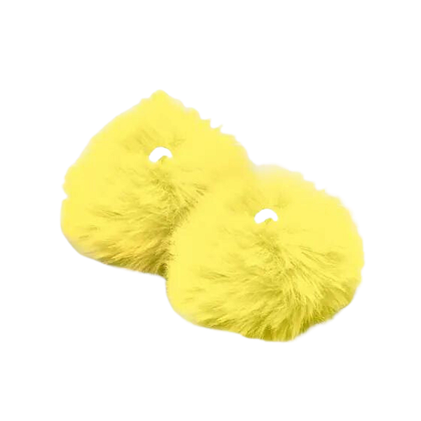 Pompom Pelúcia 70mm | Amarelo Bebê