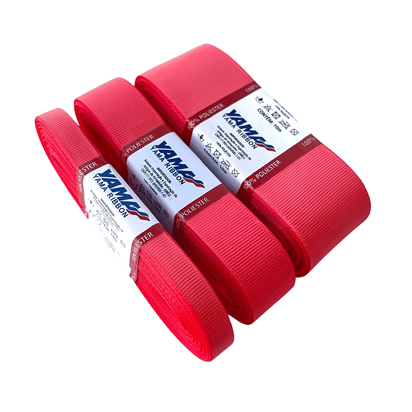 Fita Gorgurão YAMA | 5 Metros | Cor: 600 Neon Orange