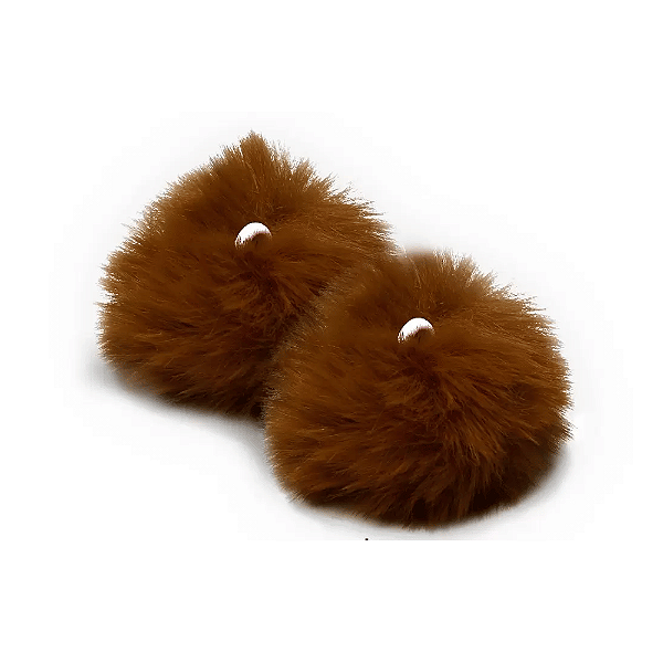 Pompom Pelúcia 70mm | Marrom
