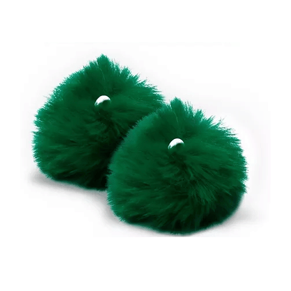 Pompom Pelúcia 70mm | Verde Bandeira