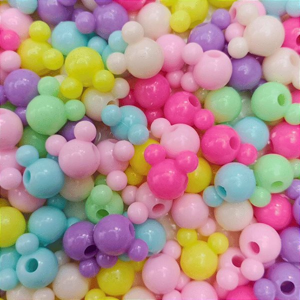 Miçangas Entremeio Urso 14x12mm Pacote com 50g