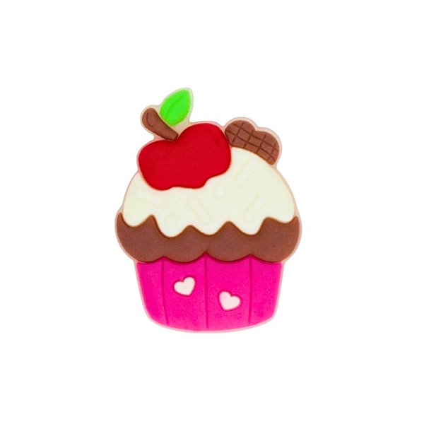 Aplique Emborrachado de Doce Cupcake Maçã