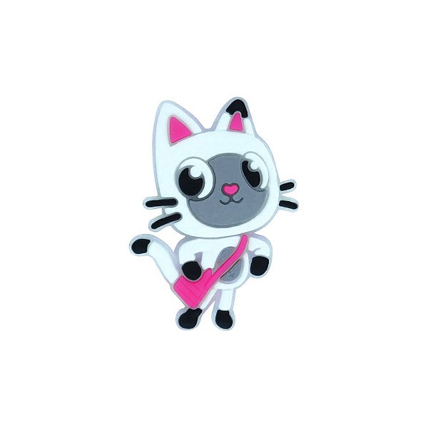 Aplique Emborrachado Personagem Gato Pandy da Casa Mágica da Gabby