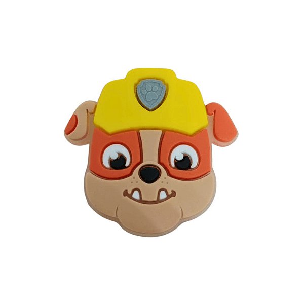 Aplique Emborrachado Personagem Rubble Patrulha Canina