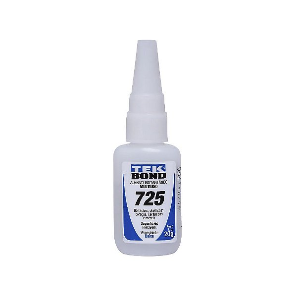 Adesivo Instantaneo Tek Bond Multiuso 725 20g Baixa Viscosidade