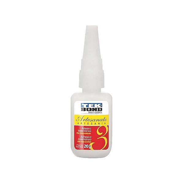 Adesivo Instantaneo N3 Tek Bond 20g Alta Viscosidade