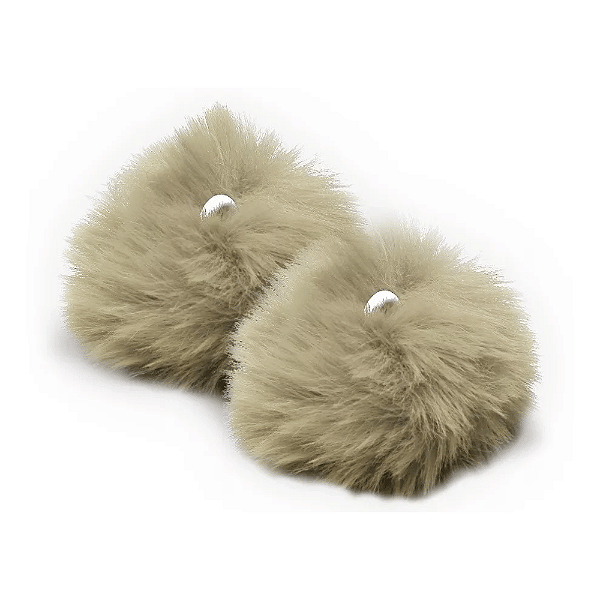 Pompom Pelúcia 70mm | Bege Areia