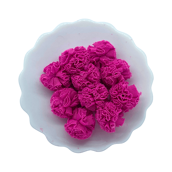 Pompom de Malha 25mm com 10 unidades | Fucsia