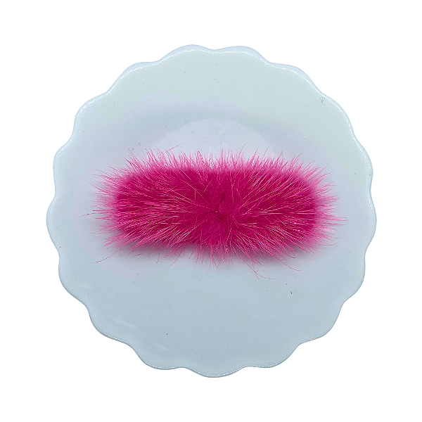 Pompom Bigode de Pelúcia 7cm | Cor: 156 Hot Pink