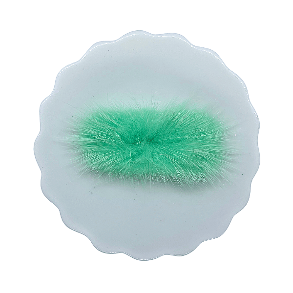 Pompom Bigode de Pelúcia 7cm | Cor: 530 Mint