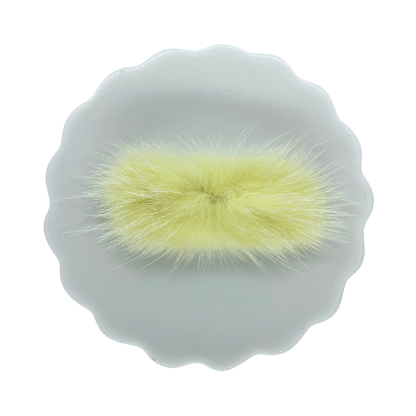Pompom Bigode de Pelúcia 7cm | Cor: 617 Baby Maize