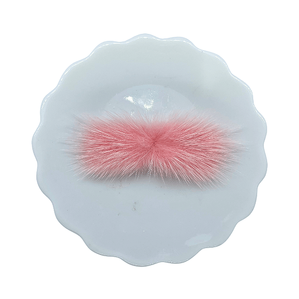 Pompom Bigode de Pelúcia 7cm | Cor: 720 Peach