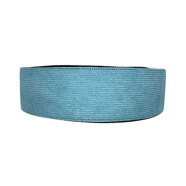 Fita de Veludo Cotelê 38mm | 1 Metro | Cor: Azul