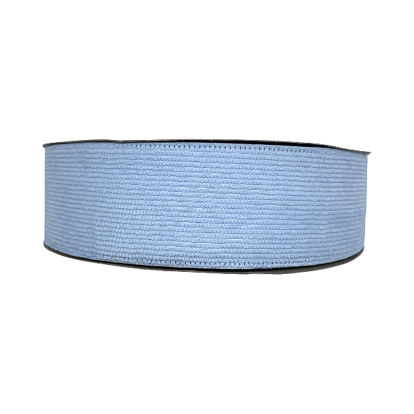 Fita de Veludo Cotelê 38mm | 1 Metro | Cor: Azul Bebê