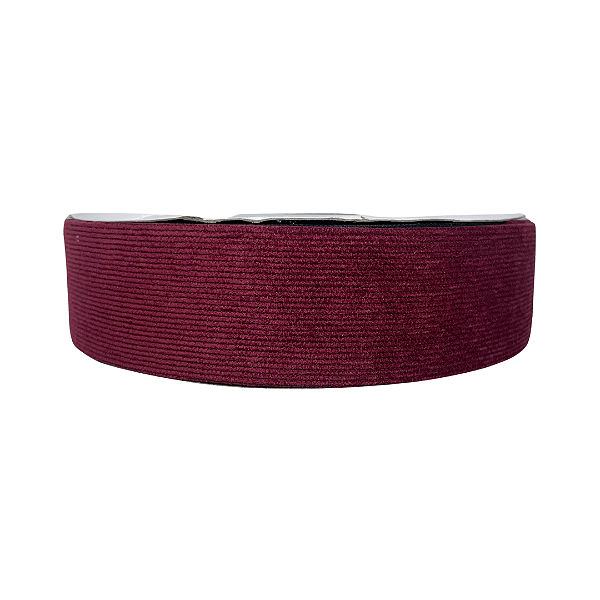 Fita de Veludo Cotelê 38mm | 1 Metro | Cor: Vinho