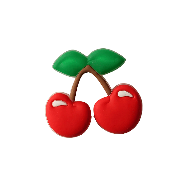 Aplique Emborrachado de Fruta Cereja