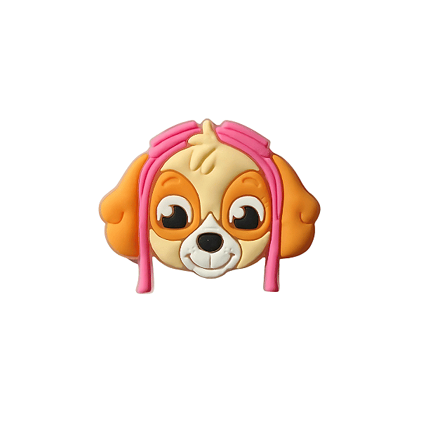 Aplique Emborrachado Personagem Patrulha Canina Skye