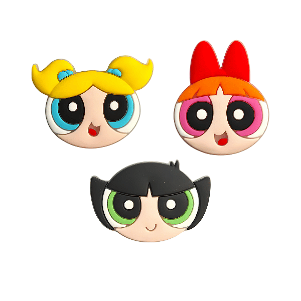 Aplique Emborrachado Personagem Rosto Meninas Super Poderosas