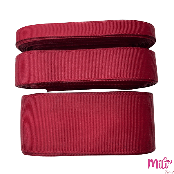 Fita Gorgurão MILI | 10 Metros | Cor: 260 Scarlet