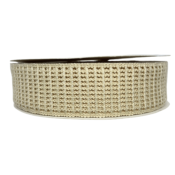 Fita Telada 38mm | 1 Metro | Cor: Creme