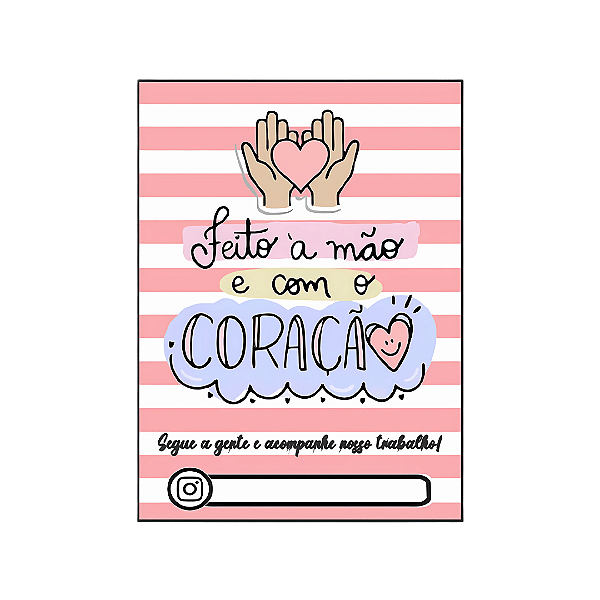 Cartão de Agradecimento 7,5 x 10,5cm | Unidade | Modelo B59