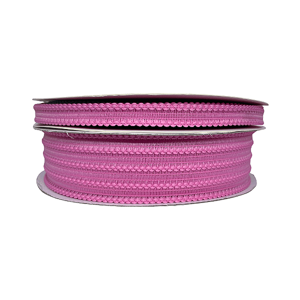Fita Rendada Importada N2 | N9 | 1 Metro | Cor: Rosa Chiclete