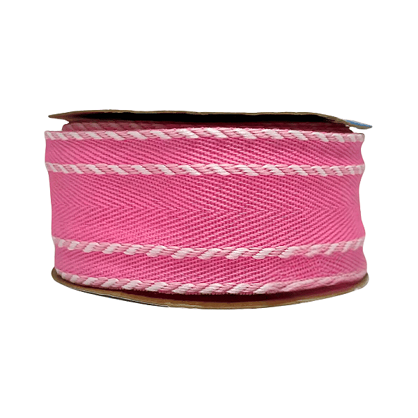 Fita Decorativa SINIMBU Detalhe Com Corda REF 1975 | Nº2 | Nº9 | 10 Metros | Cor: Rosa