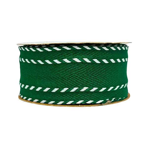 Fita Decorativa SINIMBU Detalhe Com Corda REF 1975 | Nº2 | Nº9 | 10 Metros | Cor: Verde