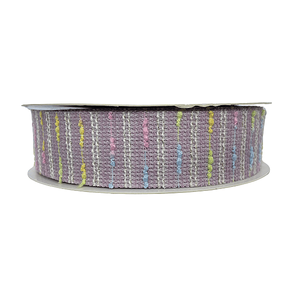 Fita Tweed Candy Color 38mm | Metro | Cor: Lilás